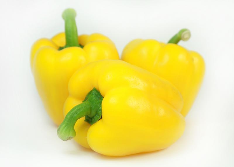 Paprika gelb Obst und Gemüse Kräling